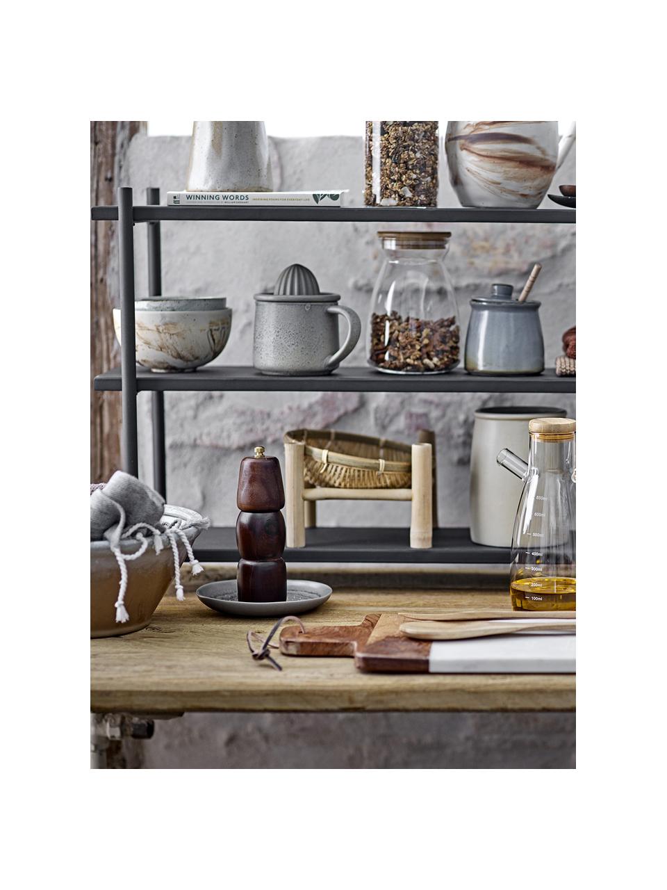 Set mlýnků na sůl a pepř ze dřeva Sabri, 2 díly, Akáciové dřevo, kaučukové dřevo, Akáciové dřevo, kaučukové dřevo, Ø 6 cm, V 18 cm
