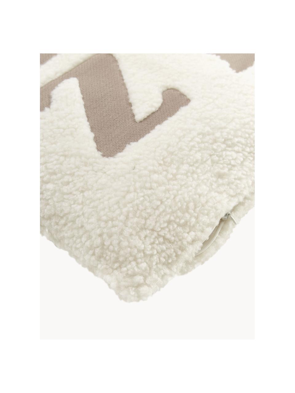 Housse de coussin 45x45 peluche Cozy, 100 % polyester (tissu peluche)

Le matériau est certifié STANDARD 100 OEKO-TEX®, SH025 134875, Blanc crème, beige, larg. 45 x long. 45 cm