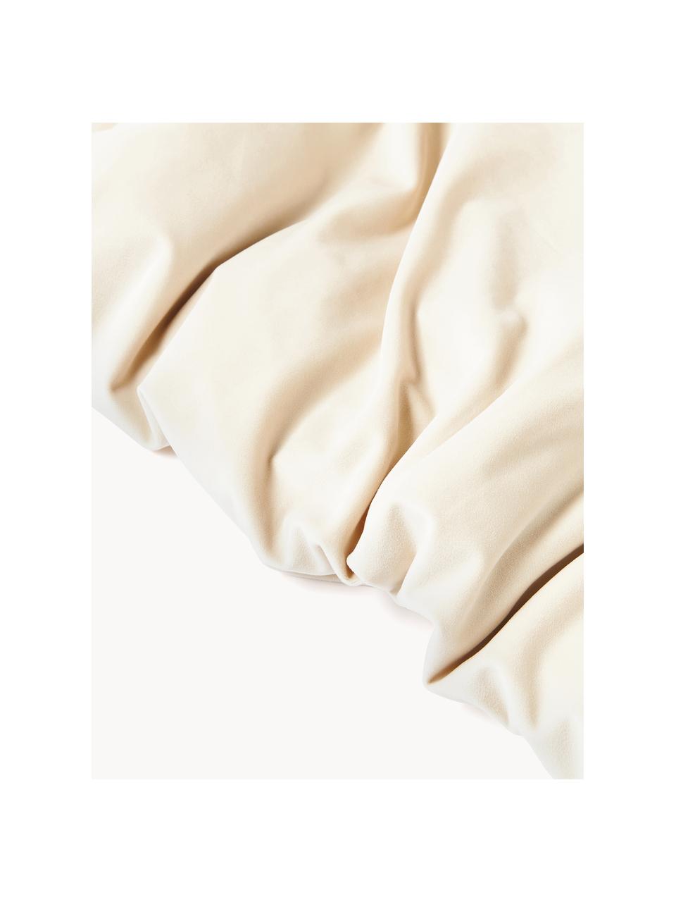 Zachte plaid Lovey van imitatieleer, 100% polyester

Het materiaal dat in dit product wordt gebruikt, is getest op schadelijke stoffen en gecertificeerd volgens STANDARD 100 door OEKO-TEX®, 21.HCN.72514, Hohenstein HTTI, 22.HCN.34554., Crèmewit, B 150 x L 200 cm  (voor bedden tot 100 x 200 cm)