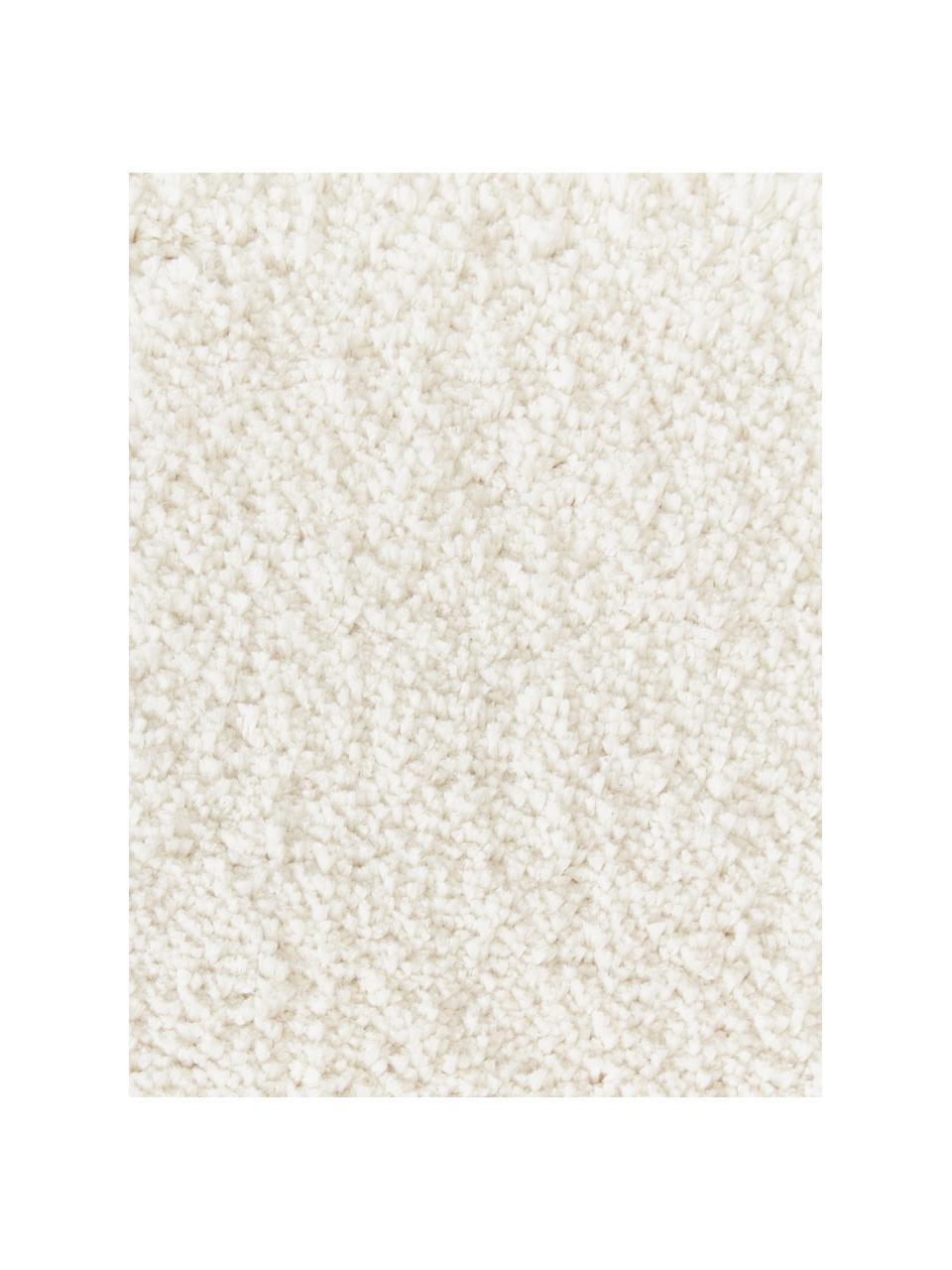 Flauschiger Hochflor-Teppich Zion mit erhabener Hoch-Tief-Struktur, Flor: Mikrofaser (100 % Polyest, Cremeweiß, B 200 x L 300 cm (Größe L)