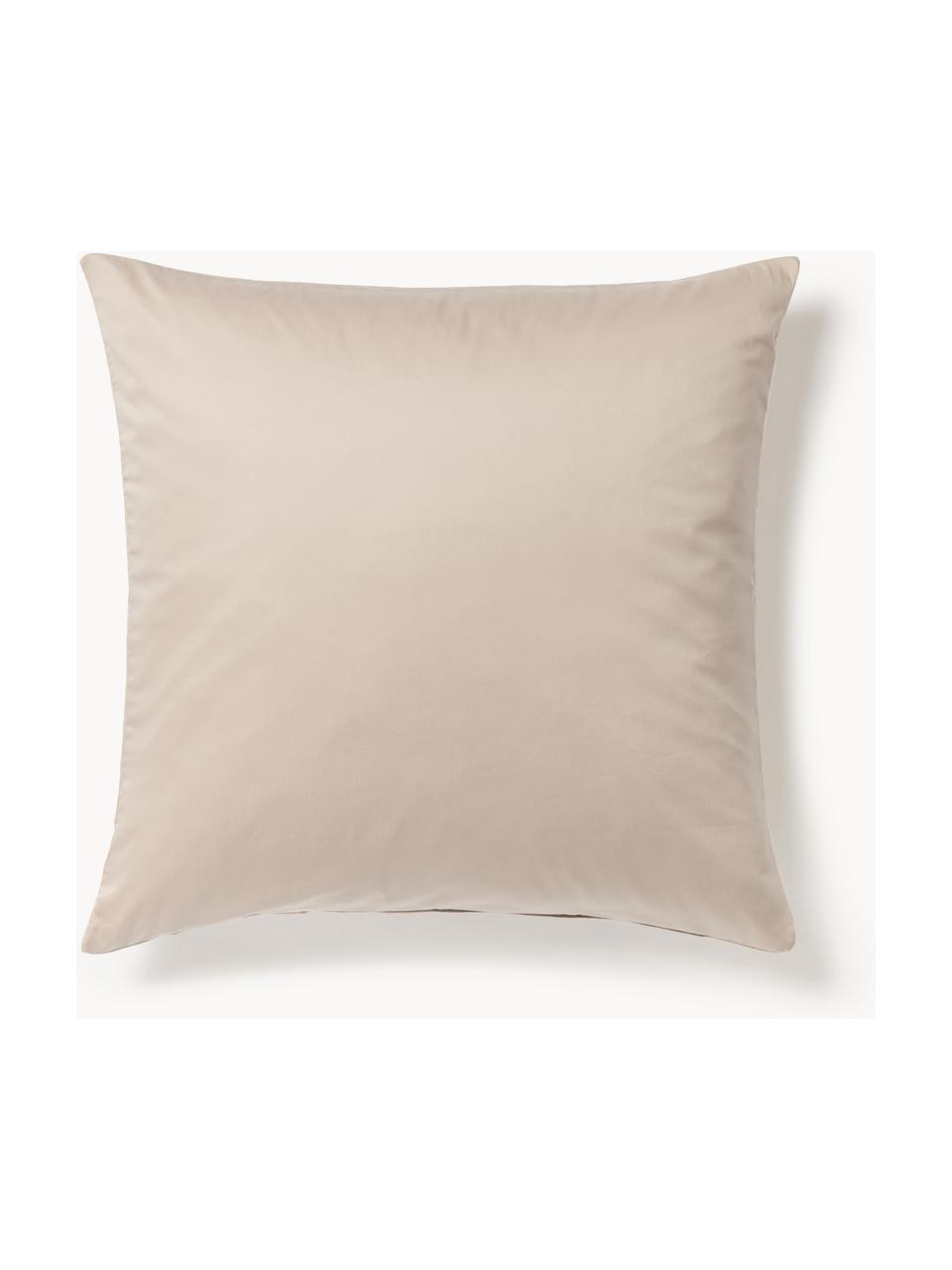 Baumwollsatin-Kopfkissenbezug Comfort, Webart: Satin Fadendichte 300 TC,, Beige, B 40 x L 80 cm