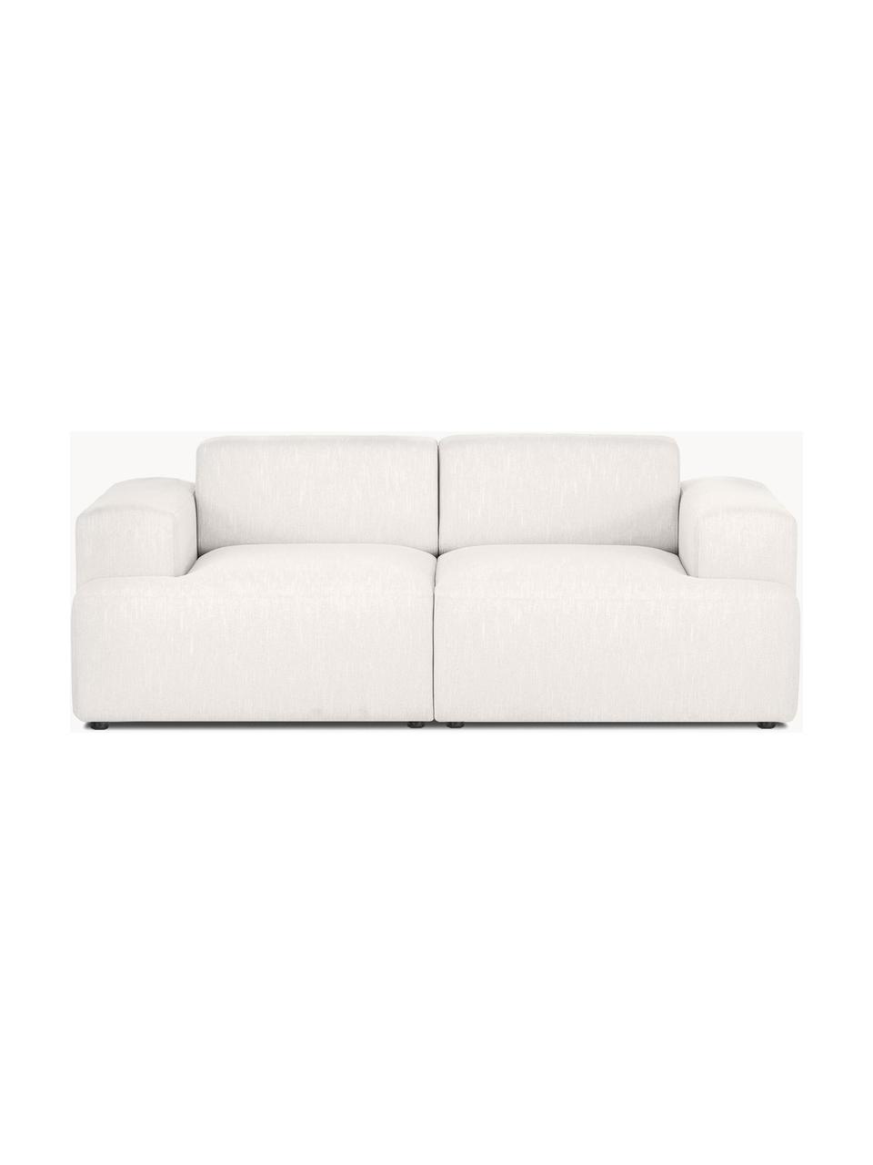 Sofa Melva (2-Sitzer), Bezug: 100% Polyester Der hochwe, Gestell: Massives Kiefernholz, FSC, Füße: Kunststoff, Webstoff Off White, B 198 x T 101 cm