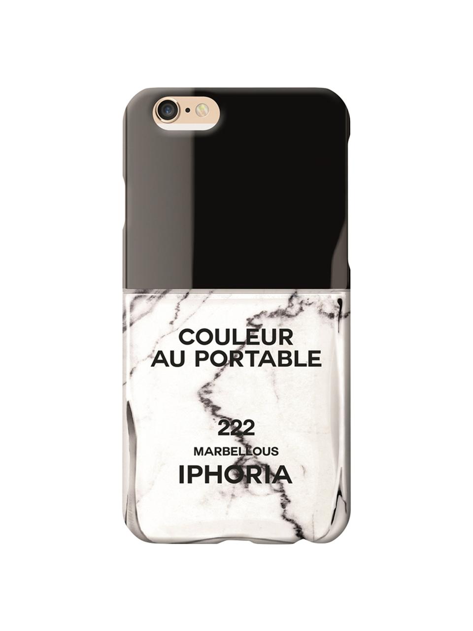 Hoes Marbellous voor iPhone 7, Thermoplastische polyurethaan, Zwart, wit, 7 x 14 cm
