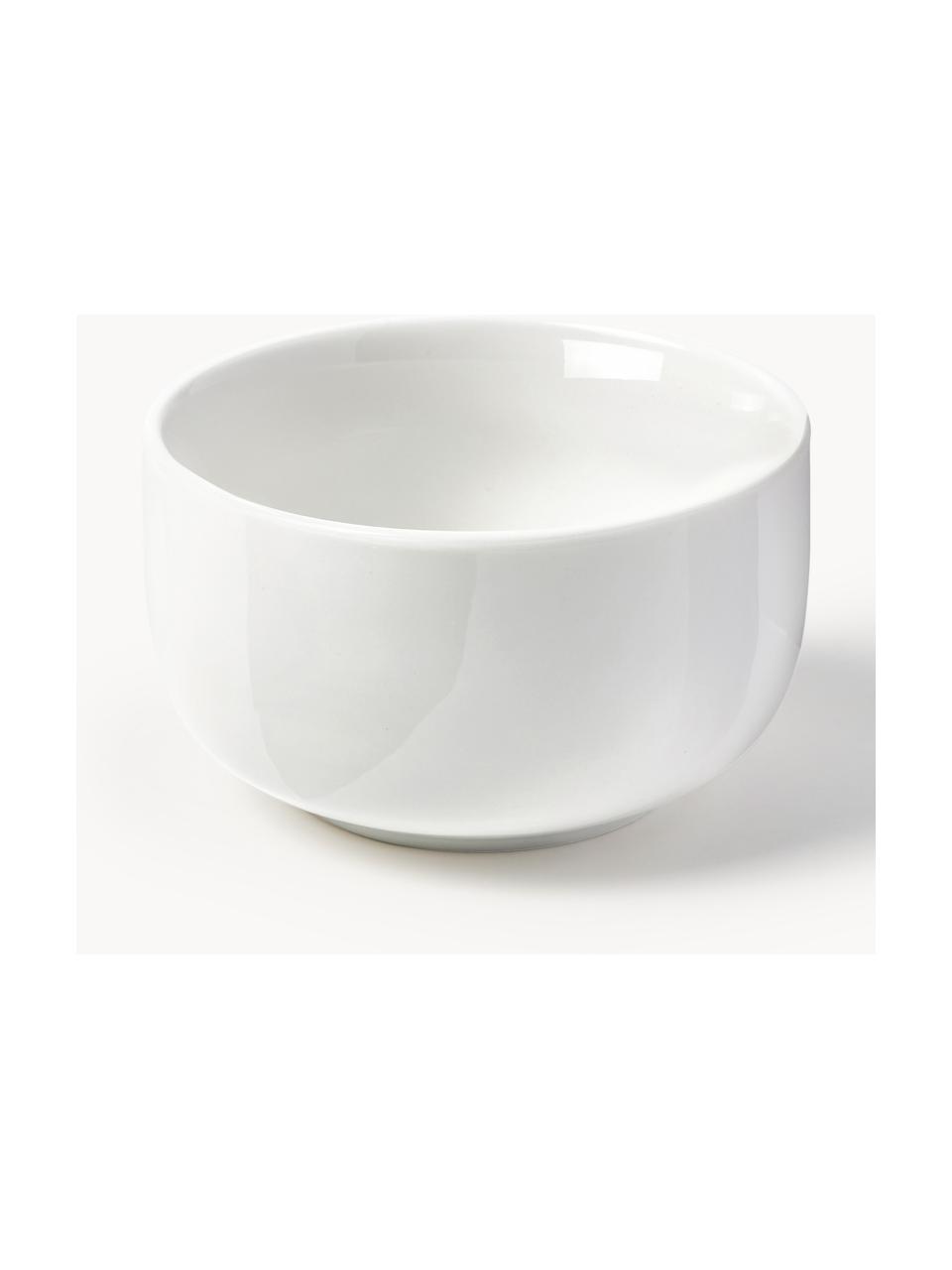 Porcelánové misky na dipy Nessa, 3 ks, Vysoce kvalitní porcelán, Tlumeně bílá, lesklá, Ø 11 cm, V 6 cm