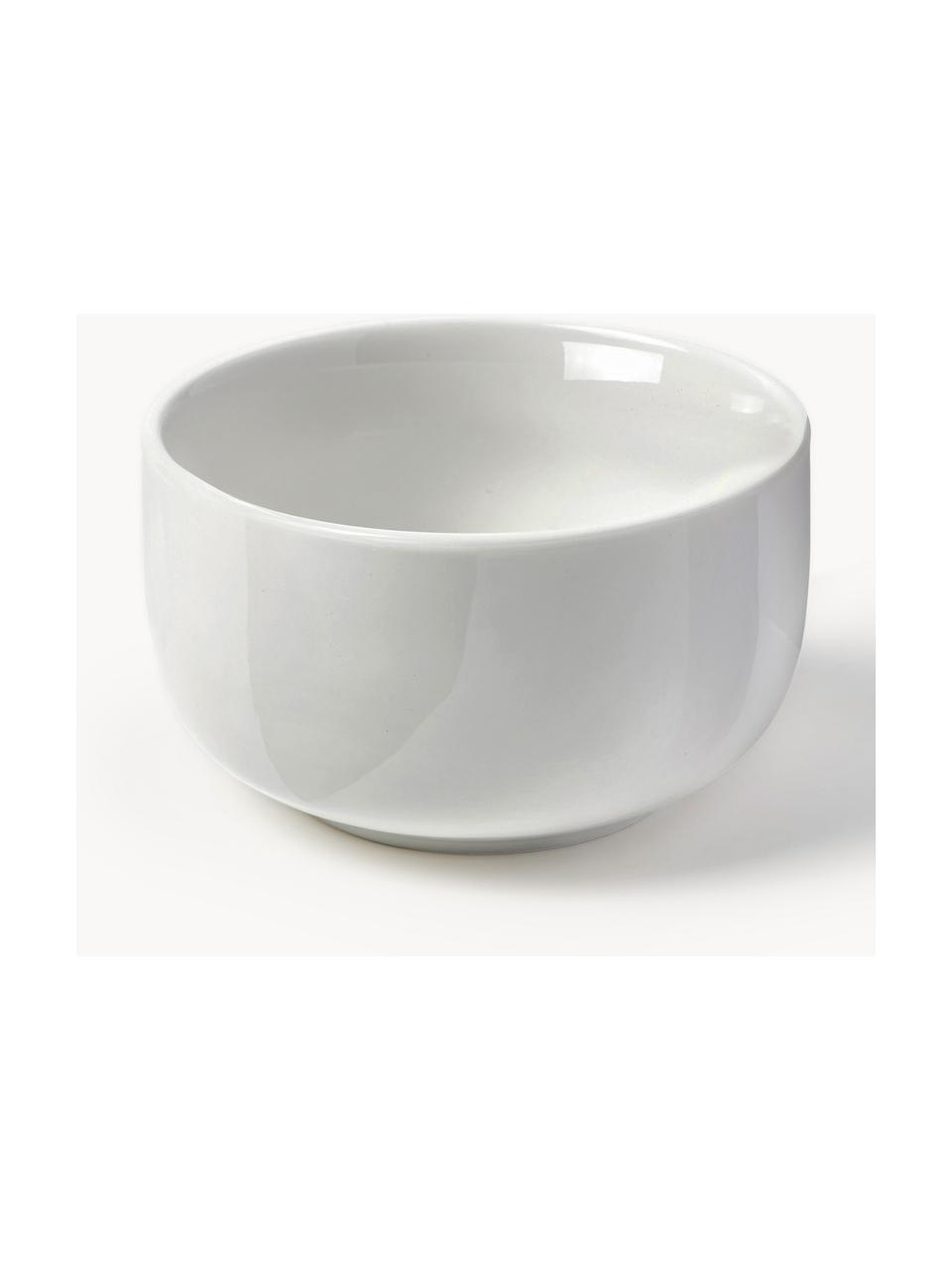 Porcelánové misky na dipy Nessa, 3 ks, Vysoce kvalitní tvrdý porcelán, glazovaný, Tlumeně bílá, lesklá, Ø 11 cm, V 6 cm