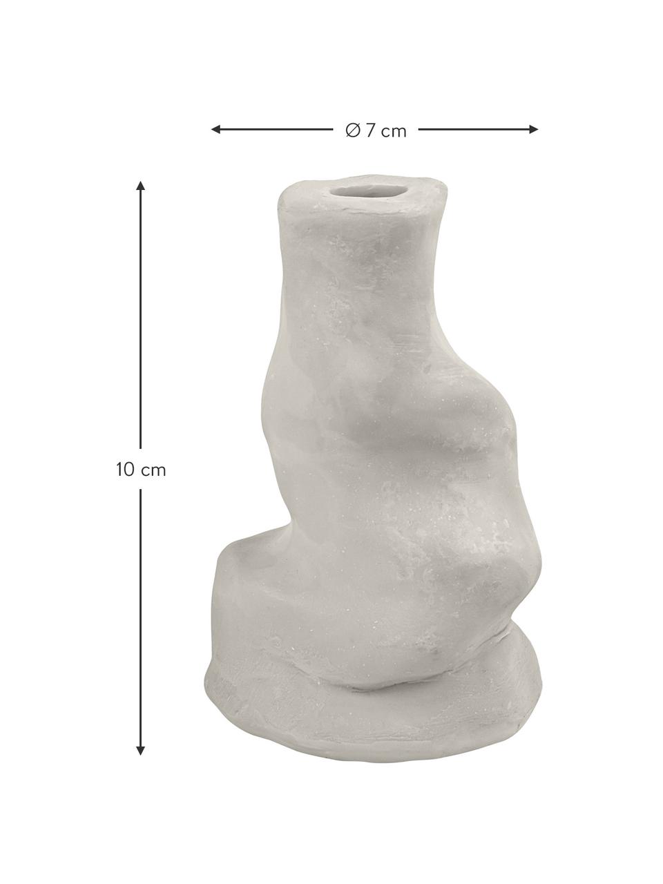 Candelabro Silla, Piedra, Arena, An 7 x Al 10 cm