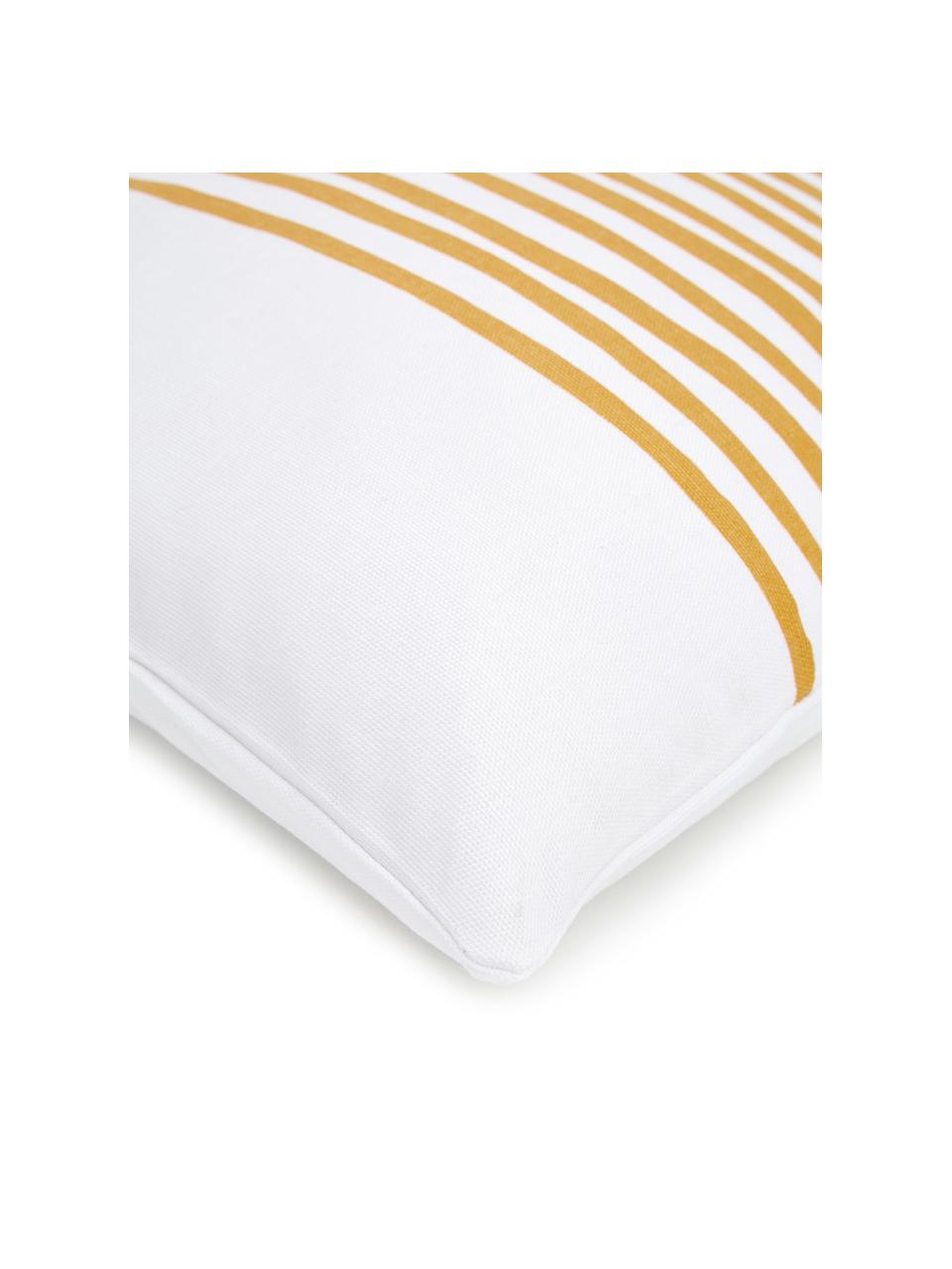 Housse de coussin 40x40 orange blanc Corey, Orange, blanc