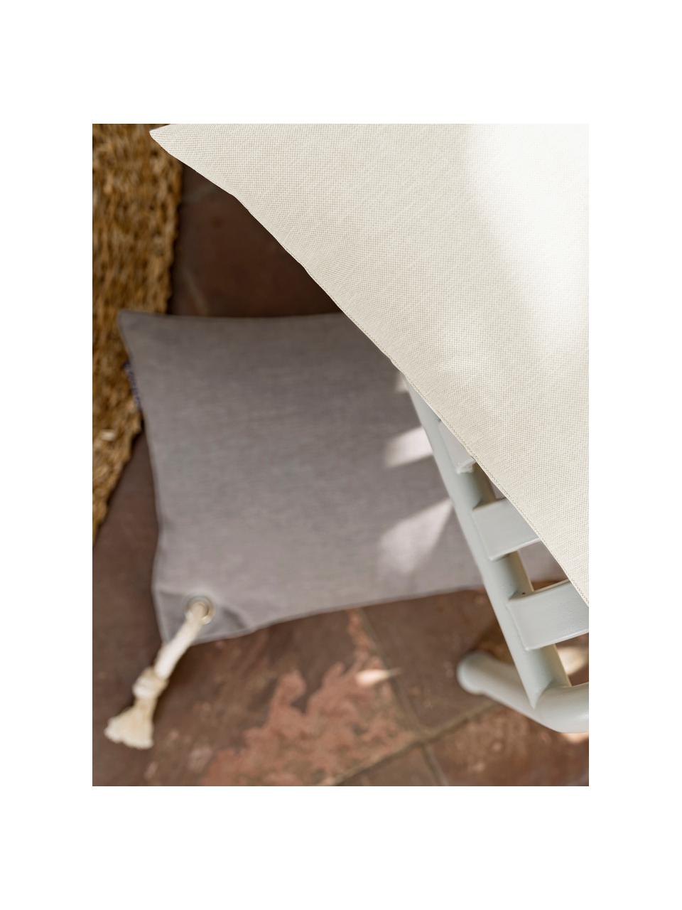 Effen outdoor kussenhoes Capri in beige, 100% polypropyleen, Beige, B 40 x L 40 cm