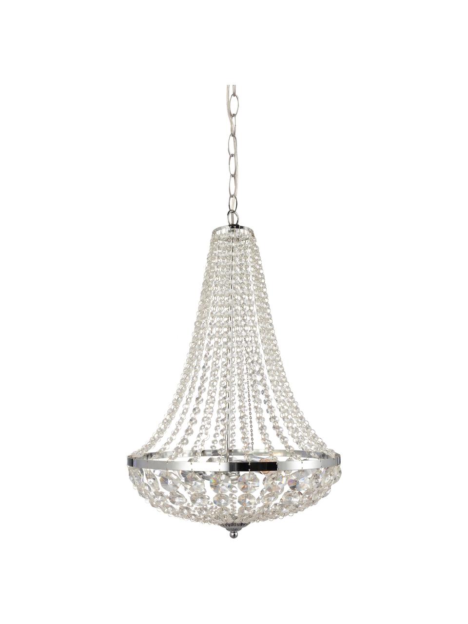 Luster Gränsö, Chrómová, priehľadná, Ø 40 x V 59 cm
