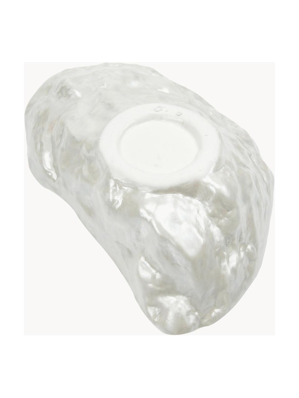 Ciotola a forma di conchiglia in porcellana Kelia 2 pz, Porcellana, Bianco, Larg. 13 x Alt. 4 cm