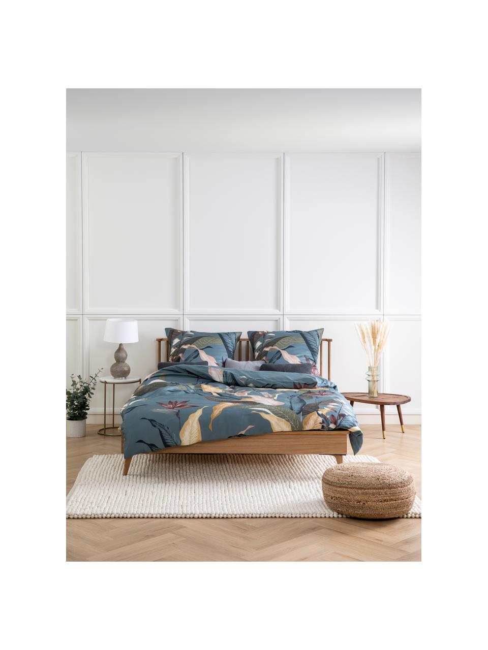 Houten bed Wild met hoofdeinde, MDF met eikenhoutfineer, Eikenhout, 160 x 200 cm