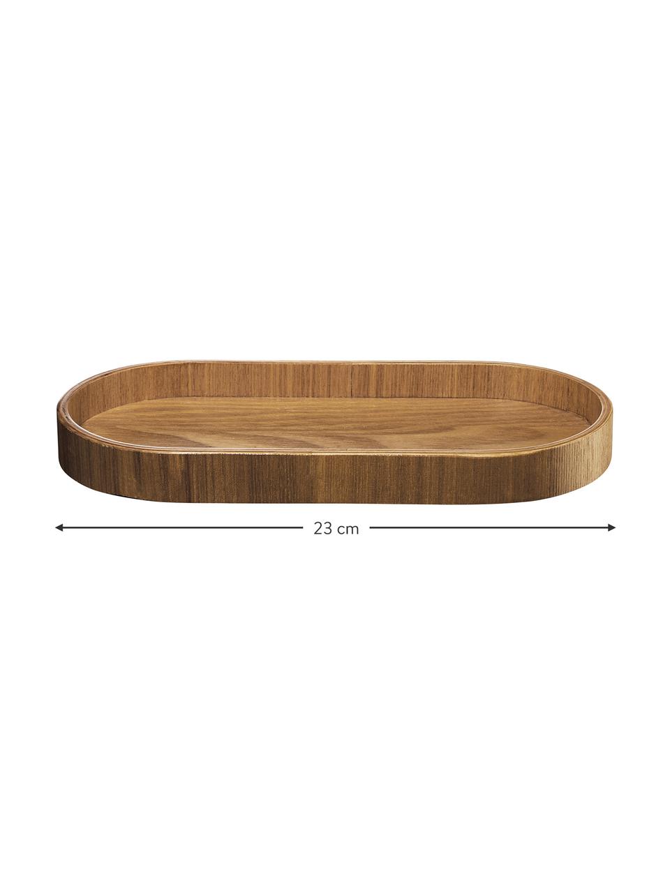 Servírovací tanier z vŕbového dreva Wood, rôzne veľkosti, Vŕbové drevo, Tmavé drevo, D 23 x Š 11 cm
