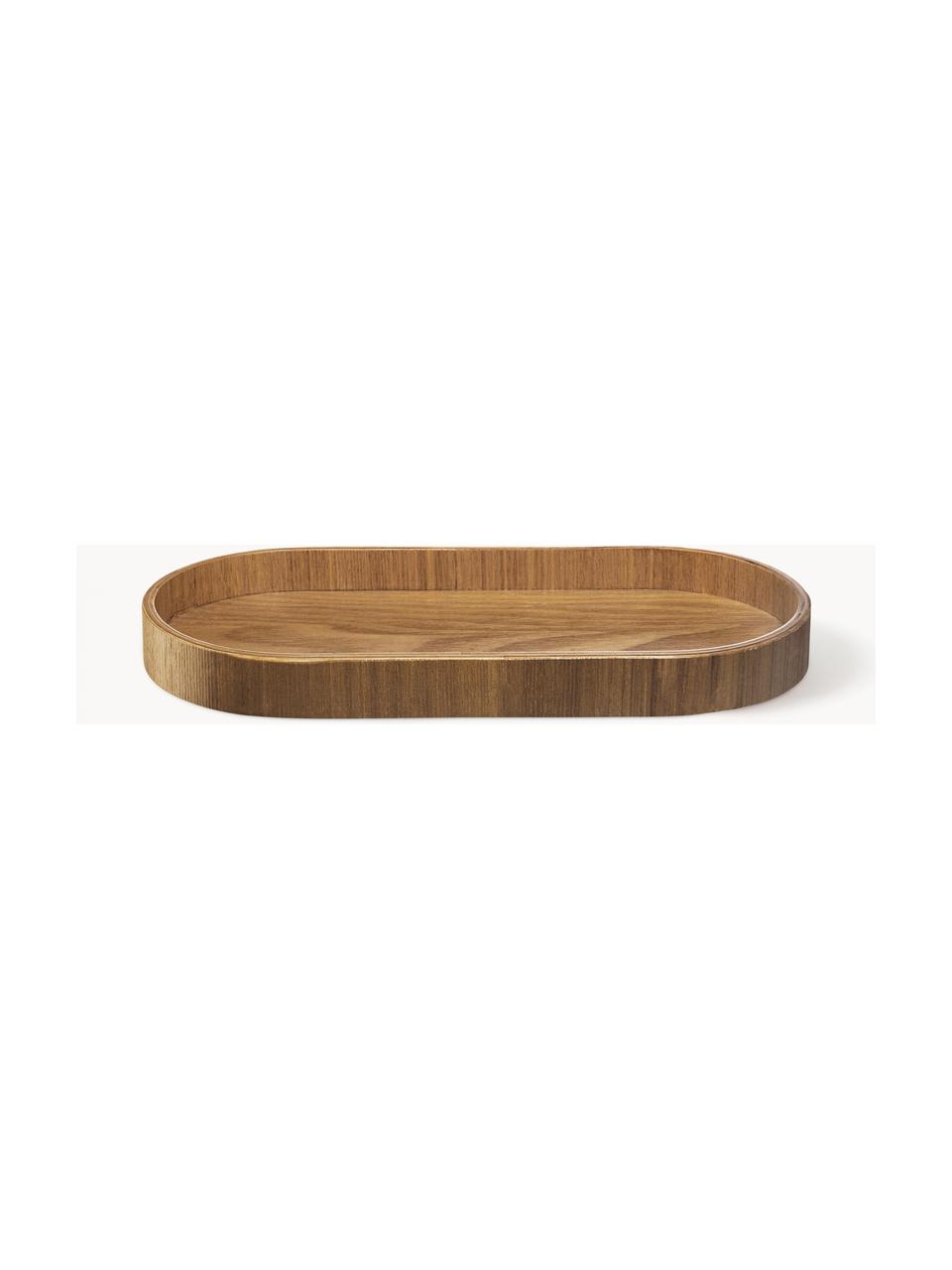 Plateau de service en bois Wood, tailles variées, Bois de saule, Bois foncé, larg. 36 x haut. 17 cm