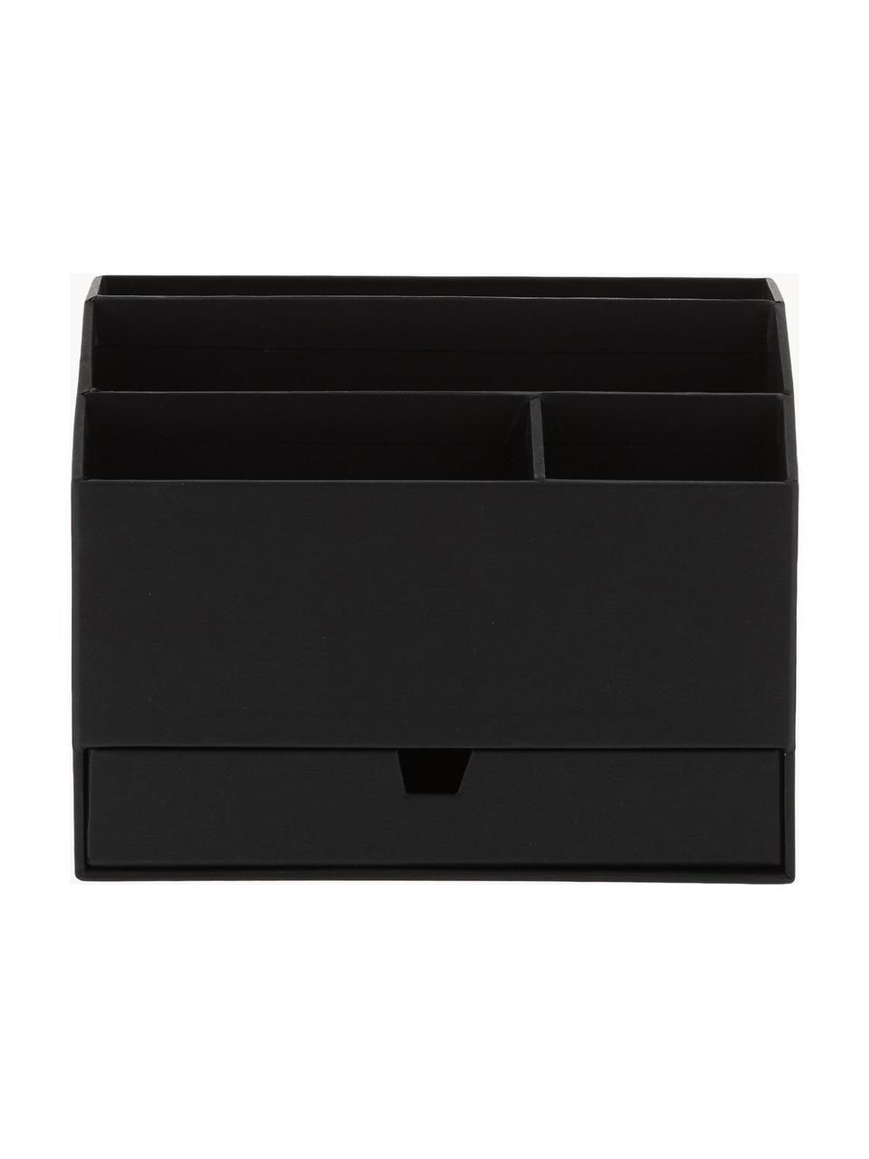 Organisateur bureau Greta, Carton laminé renforcé
(100 % papier recyclé), Anthracite, larg. 24 x haut. 18 cm