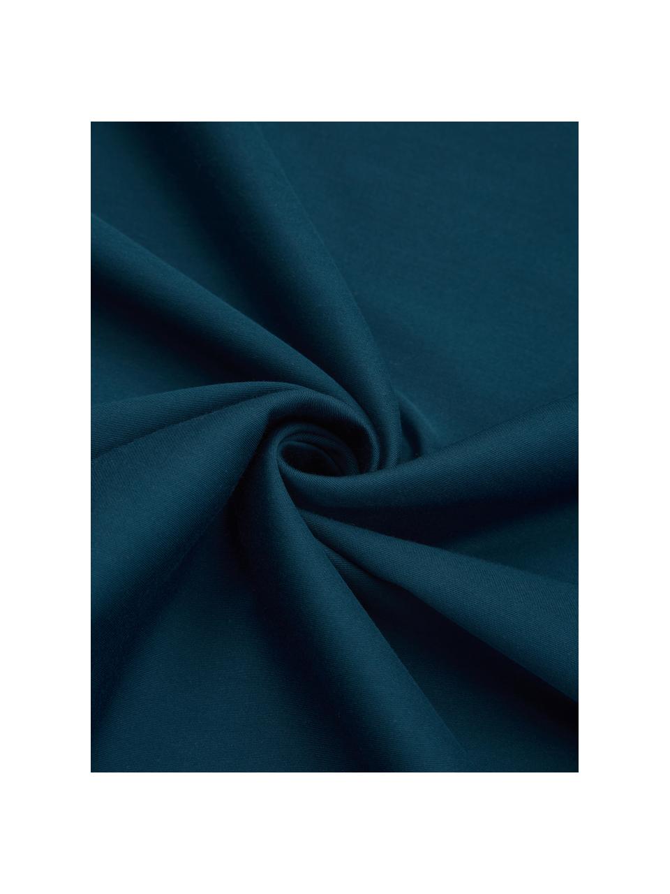 Poszewka na poduszkę z organicznej satyny bawełnianej Akina, 2 szt., Wielobarwny, ciemny niebieski, S 40 x D 80 cm