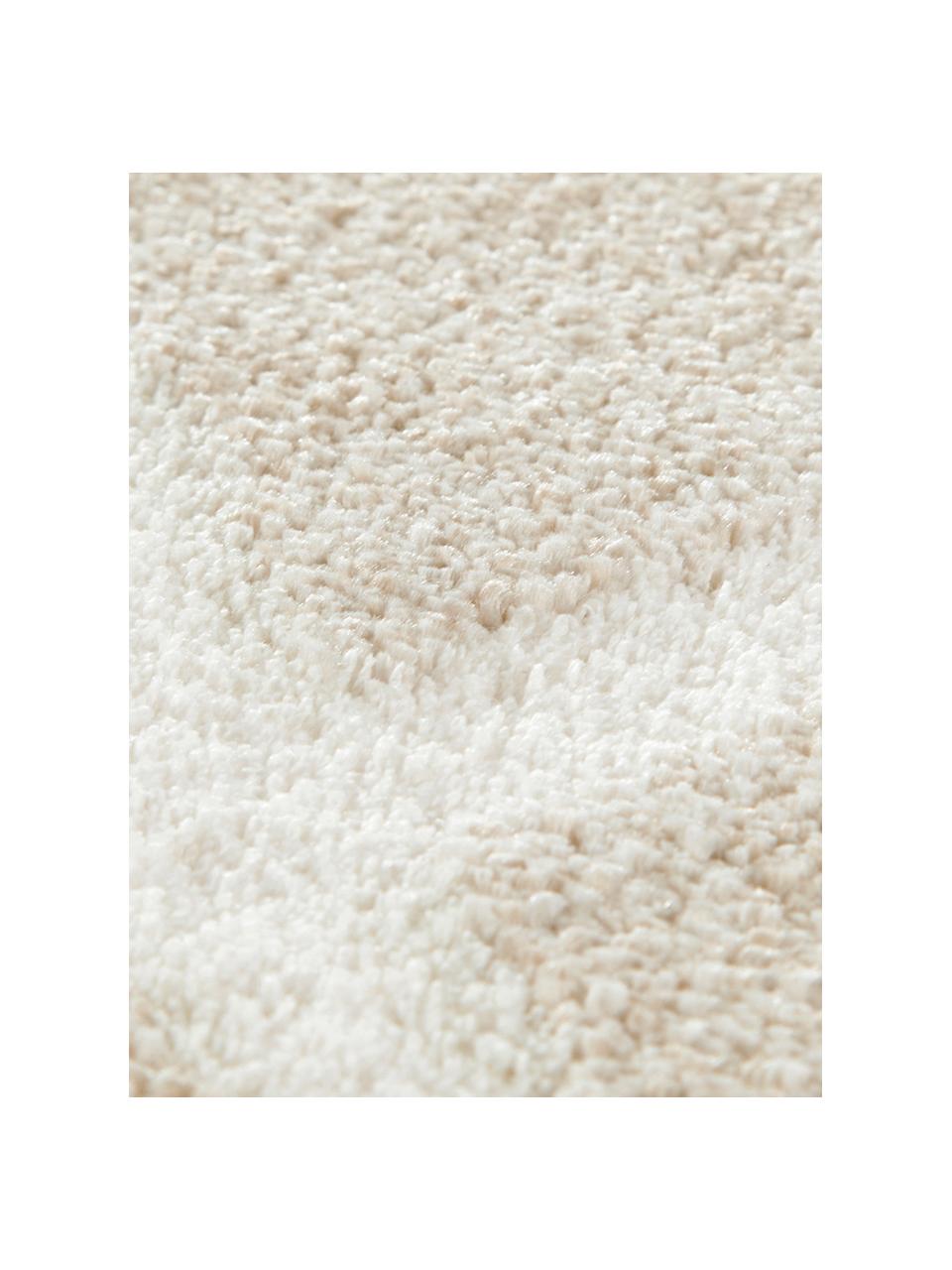 Teppich Lunel mit Rautenmuster, Flor: 85% Polypropylen, 15% Pol, Beige, Cremefarben, B 80 x L 150 cm (Größe XS)