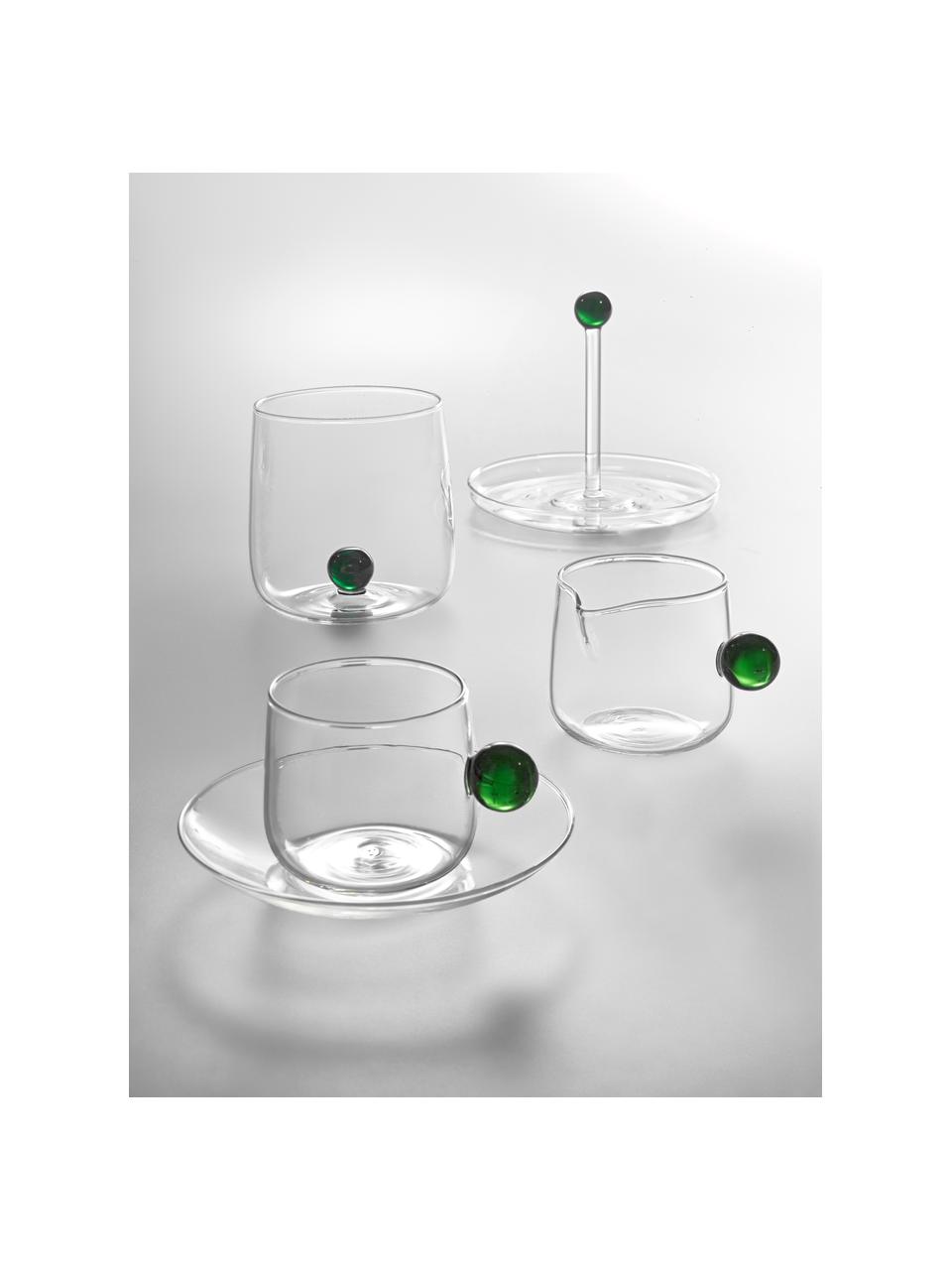 Bicchieri acqua fatti a mano in vetro soffiato Bilia 6 pz, Vetro borosilicato, soffiato a bocca.

Scopri la versatilità del vetro borosilicato per la tua casa! Il vetro borosilicato è un materiale di alta qualità, affidabile e robusto. È caratterizzato da un'eccezionale resistenza al calore ed è quindi ideale per il vostro tè o caffè caldo. Rispetto al vetro tradizionale, il vetro borosilicato è più resistente alle rotture e alle incrinature, il che lo rende un compagno sicuro per la tua casa., Trasparente, verde scuro, Ø 9 x Alt. 9 cm, 440 ml