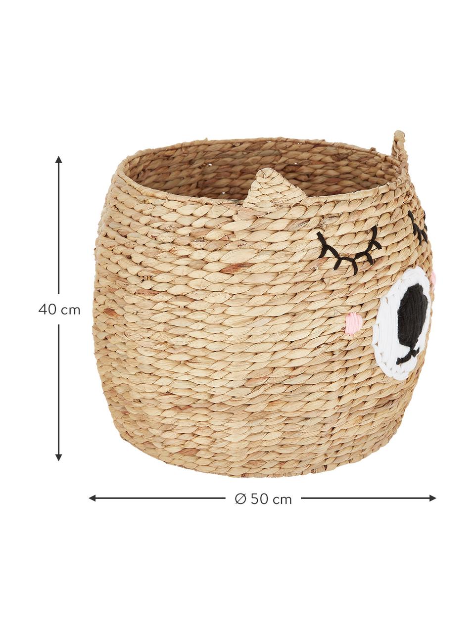 Skladovací koš Sleepy, Vodní hyacint, Hnědá, Ø 50 cm, V 40 cm