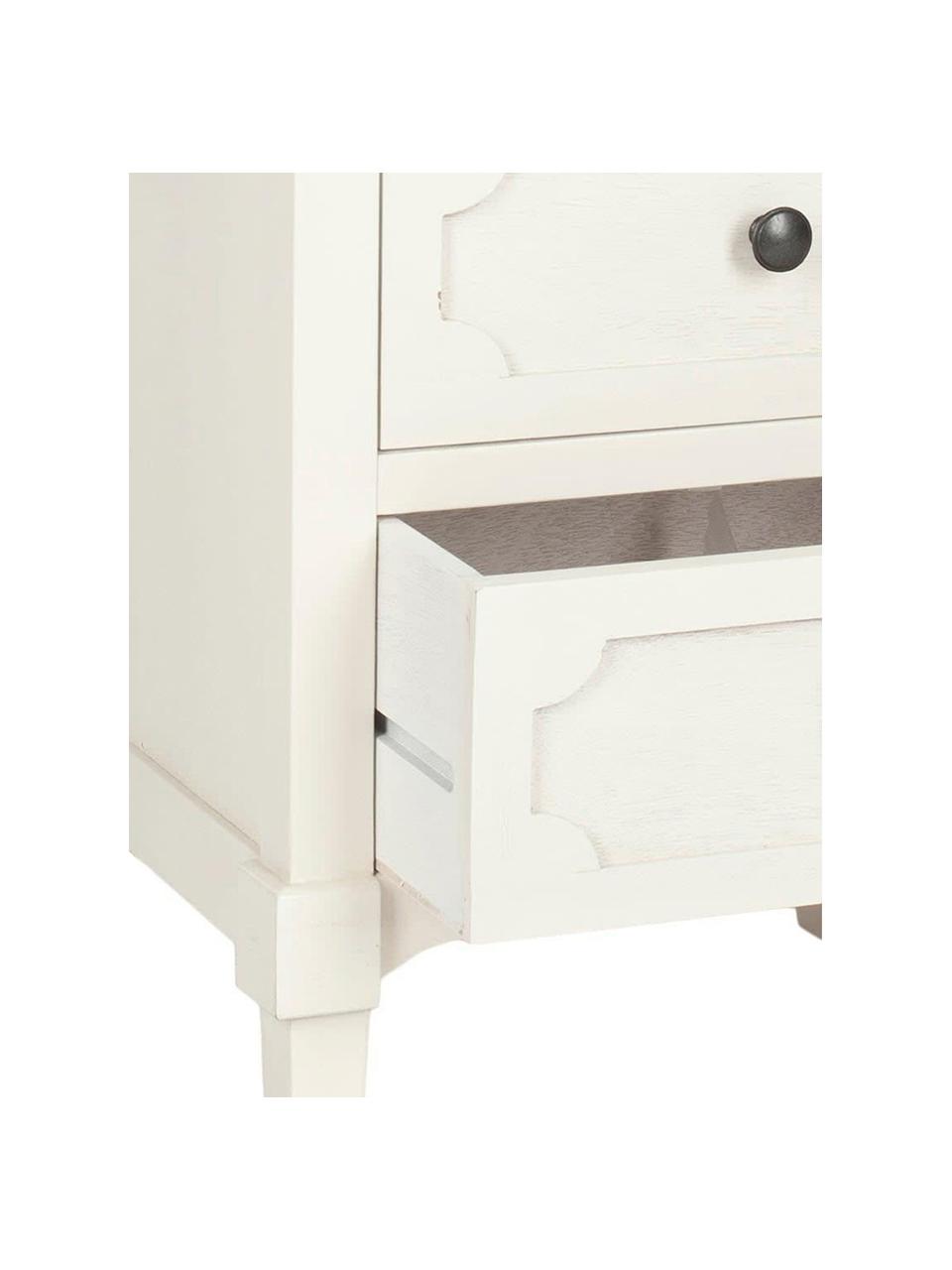 Cómoda Chest, Estructura: madera de pino, tablero d, Blanco, An 43 x H 66 cm