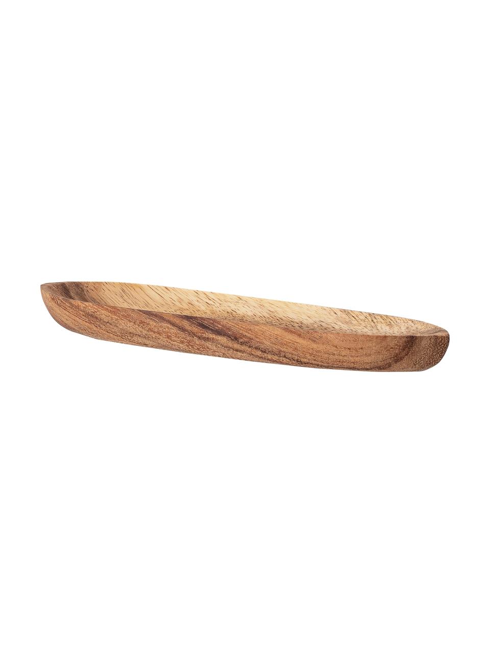 Piatto da portata in legno di acacia Evely, 20x5 cm, Legno di acacia, Marrone, Lung. 20 x Larg. 5 cm