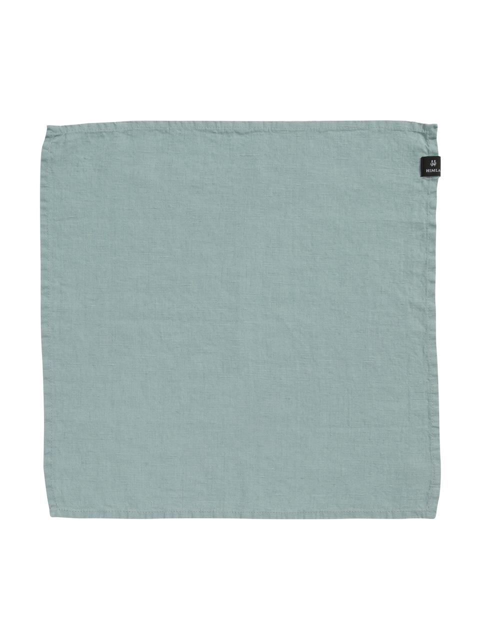 Serviettes de table pur lin Sunshine, 4 pièces, Bleu-vert clair