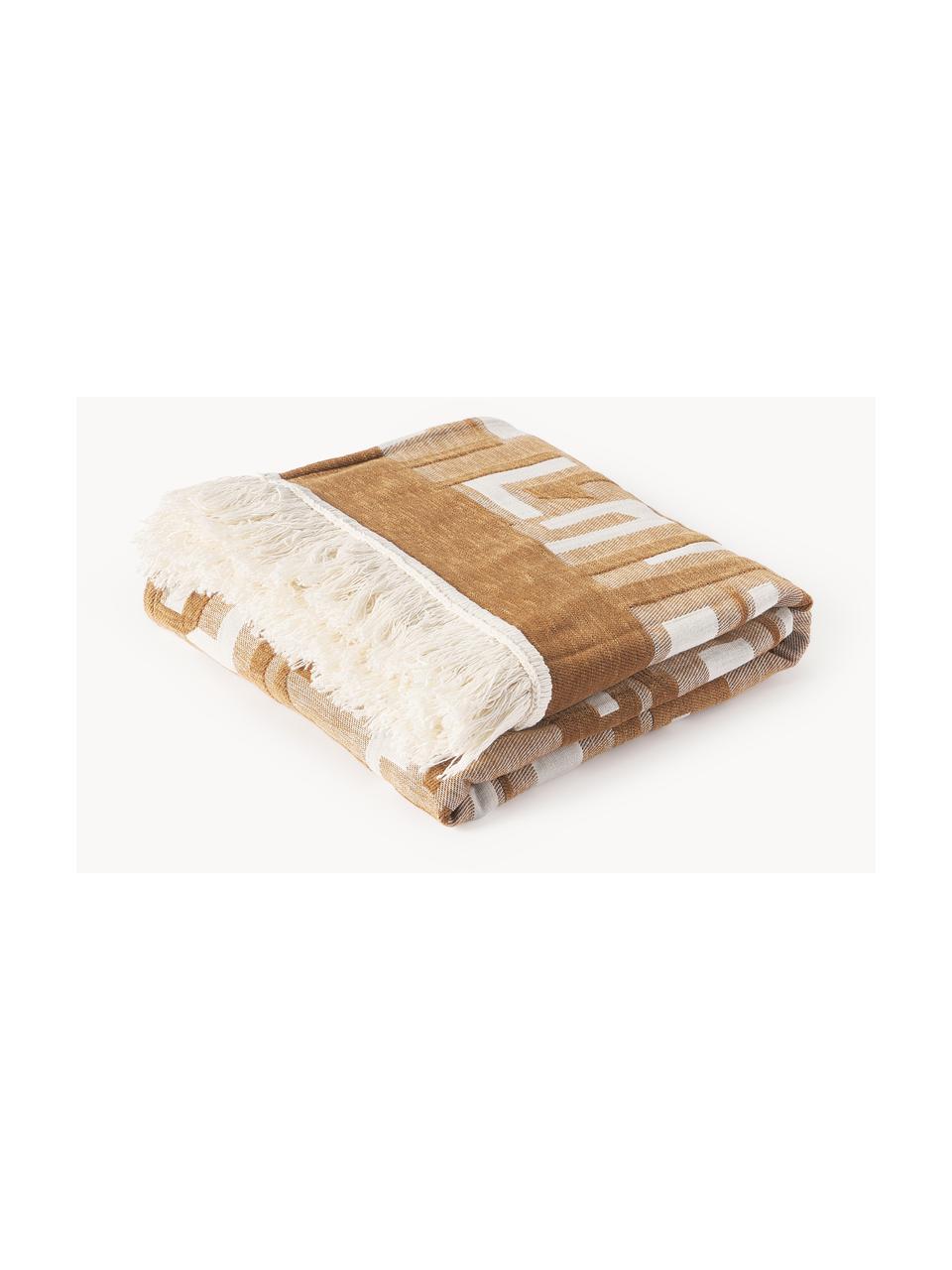 Plaid in tessuto jacquard con frange Fran, 100% cotone

Il materiale utilizzato in questo prodotto è testato per le sostanze nocive e certificato secondo lo STANDARD 100 by OEKO-TEX®, 6457CIT, CITEVE, Giallo senape, beige chiaro, Larg. 130 x Lung. 170 cm