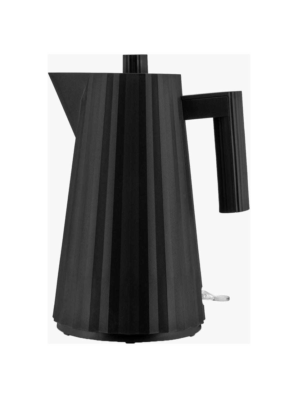 Bouilloire à surface structurée Plissé, 1,7 L, Résine thermoplastique, Noir, larg. 21 x haut. 29 cm