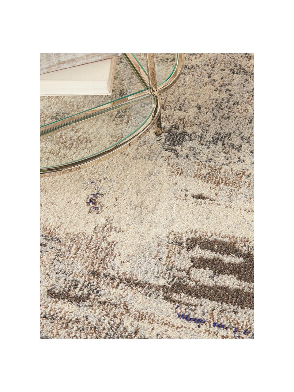 Tapis rond design beige Celestial, Tons beiges