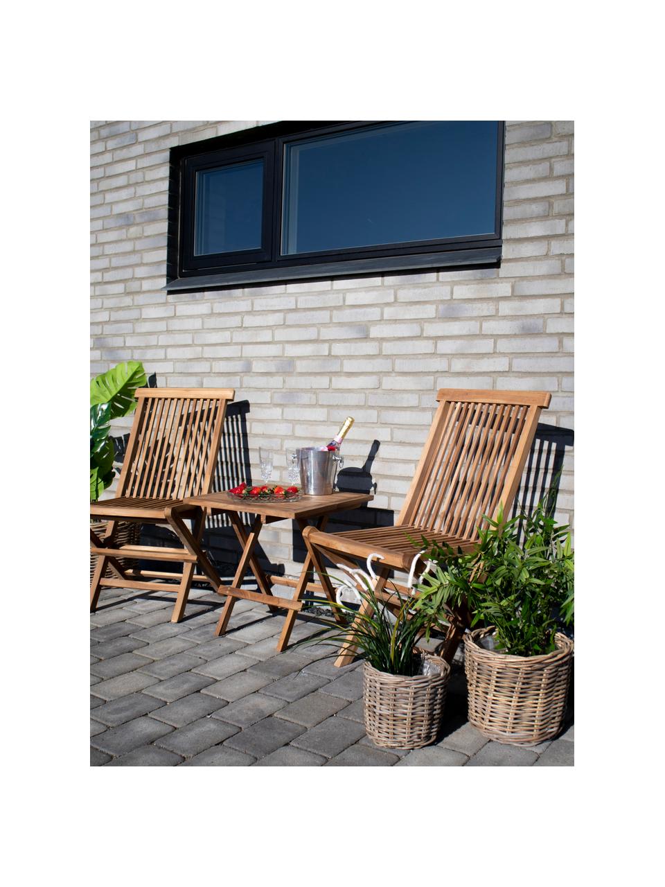 Klappbare Gartenstühle Toledo aus Teakholz, 2 Stück, Teakholz, Teakholz, B 46 cm x T 62 cm