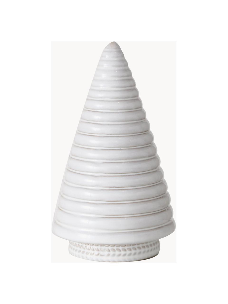 Set 2 alberi decorativi Lody, Gres, Bianco, Ø 11 x Alt. 18 cm