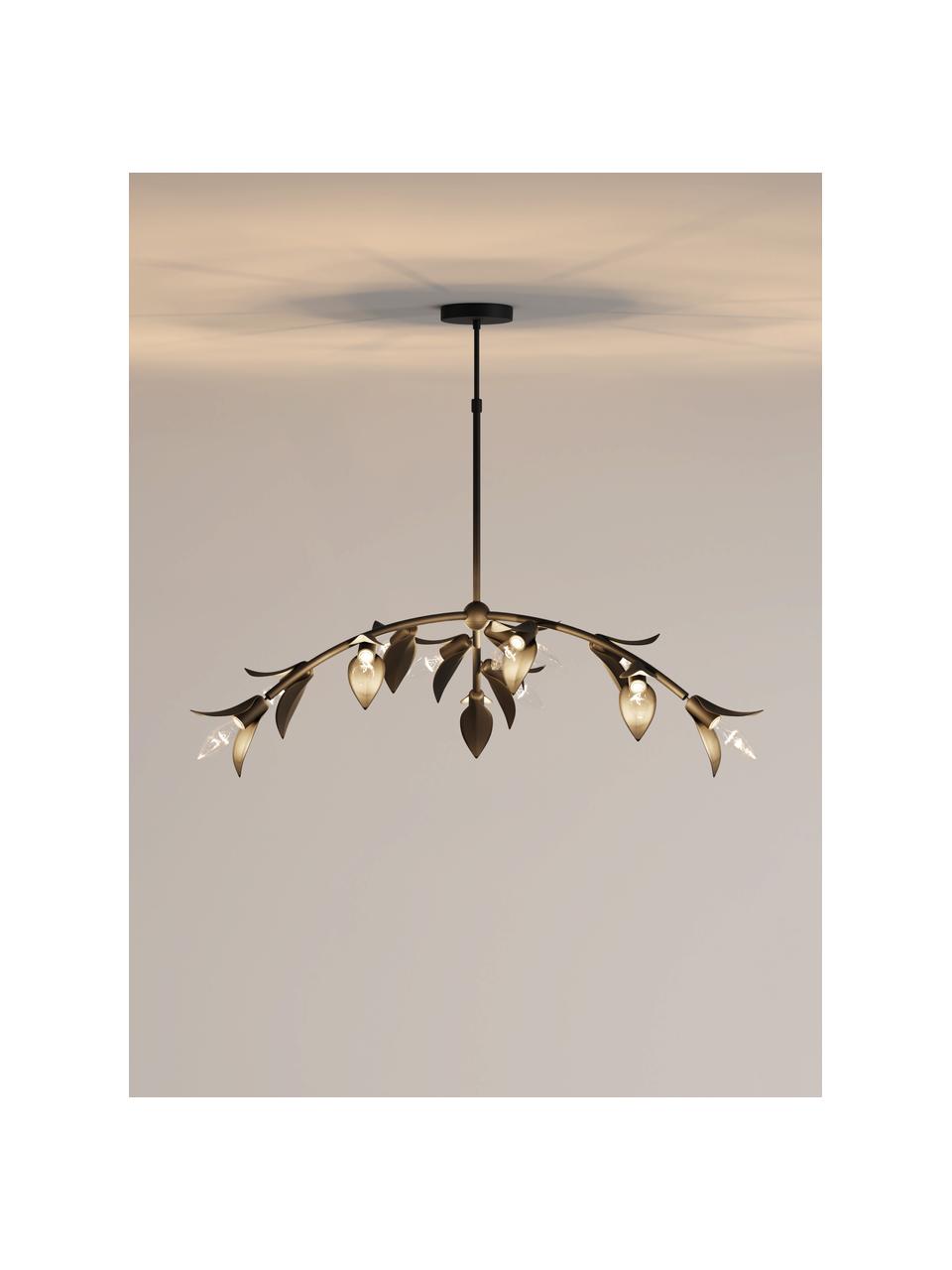 Lampa wisząca Athena, Metal malowany proszkowo, Czarny, S 136 x W 120 cm