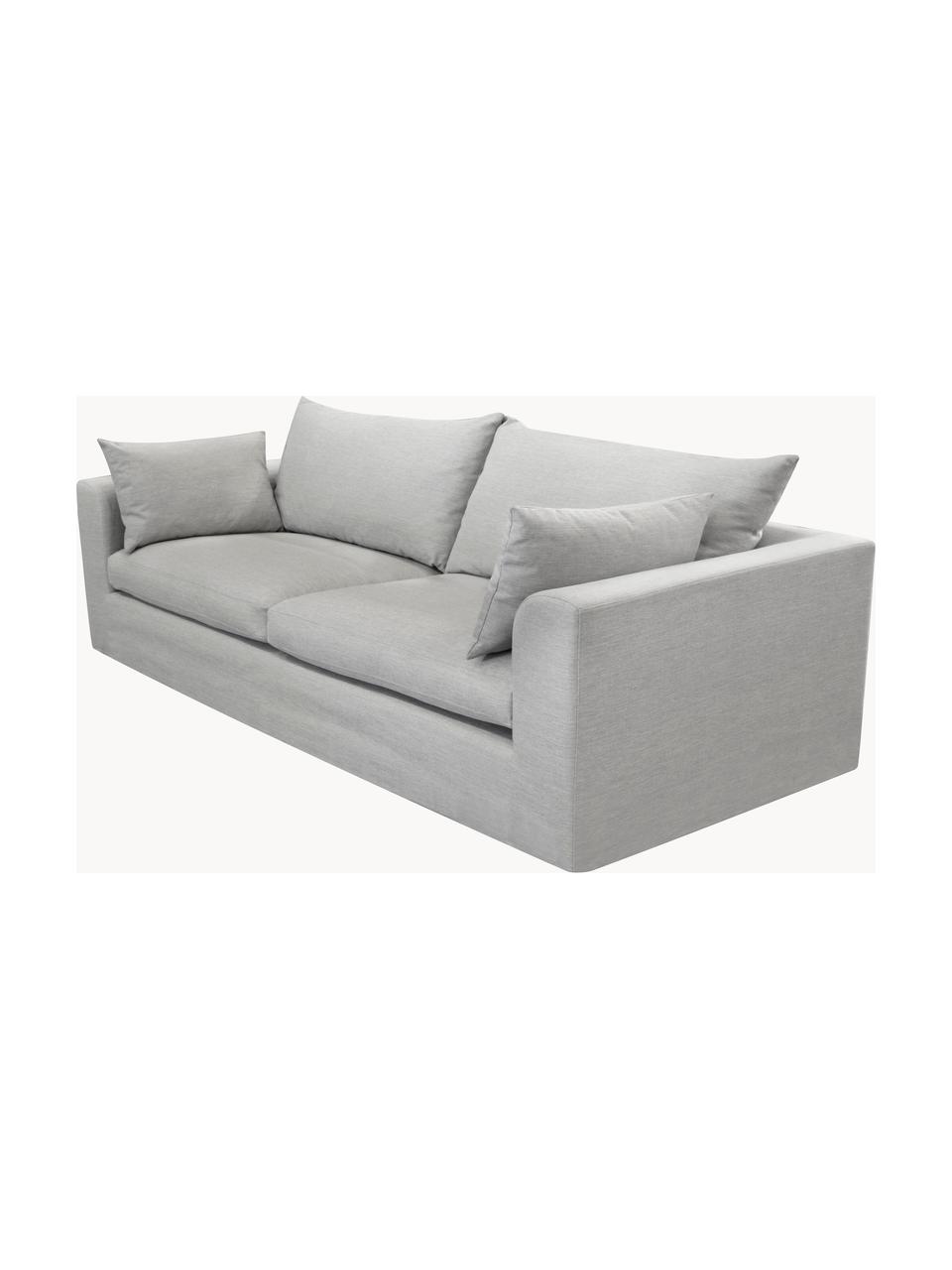 Sofa Zach (3-Sitzer), Bezug: Polypropylen Der hochwert, Füße: Kunststoff, Webstoff Taupe, B 224 x T 90 cm