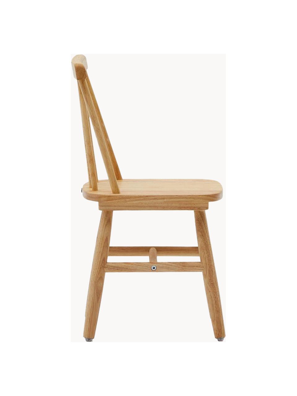 Chaises pour enfant en bois d'hévéa Tressia, 2 pièces, Bois d'hévéa, Bois d'hévéa, larg. 31 x haut. 31 cm