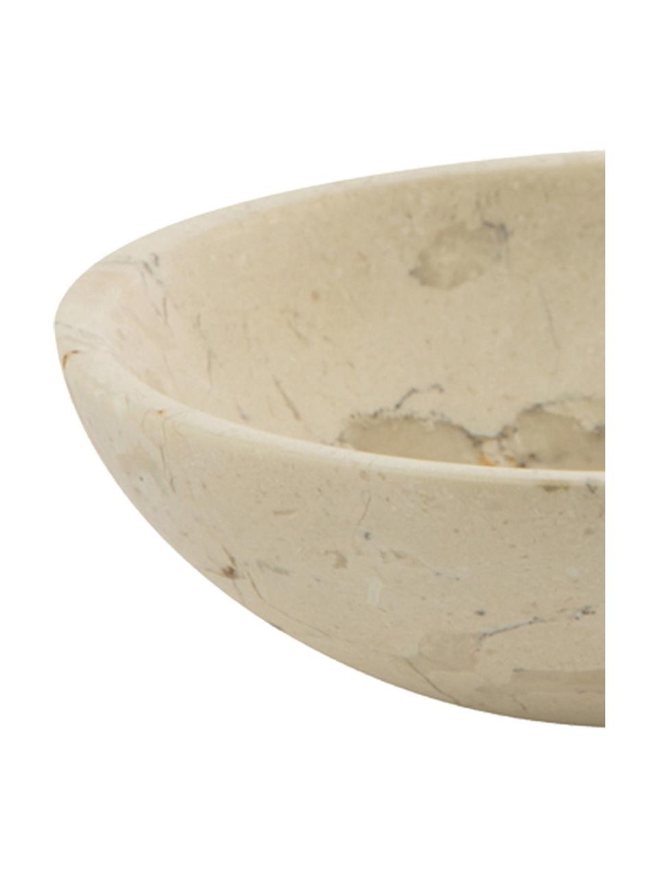 Porte-savon en marbre Luxor, Marbre, Marbre beige, Ø 12 x haut. 4 cm