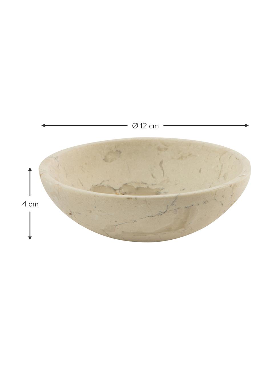 Marmeren zeephouder Luxor, Marmer, Beige marmer, Ø 12 x H 4 cm