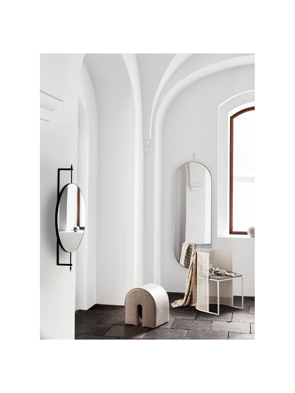 Miroir mural ovale Spejle, Noir, Ø 60 x haut. 91 cm