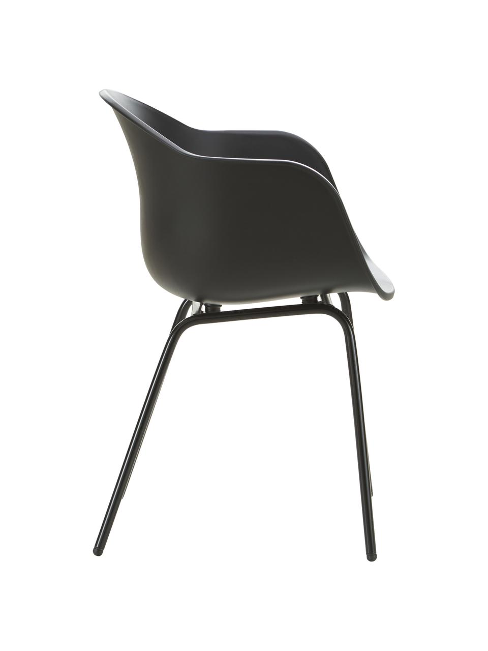 Krzesło ogrodowe Claire, Nogi: metal malowany proszkowo, Czarny, S 60 x G 54 cm