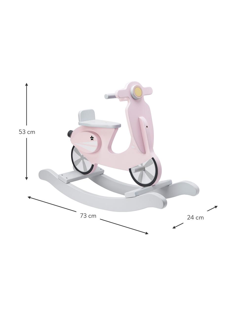 Kinderschaukel Scooter, Holz, Rosa, Weiss, B 73 x H 53 cm