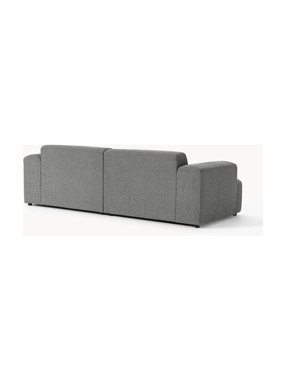Canapé 3 places Melva, Tissu gris foncé, larg. 238 x prof. 101 cm