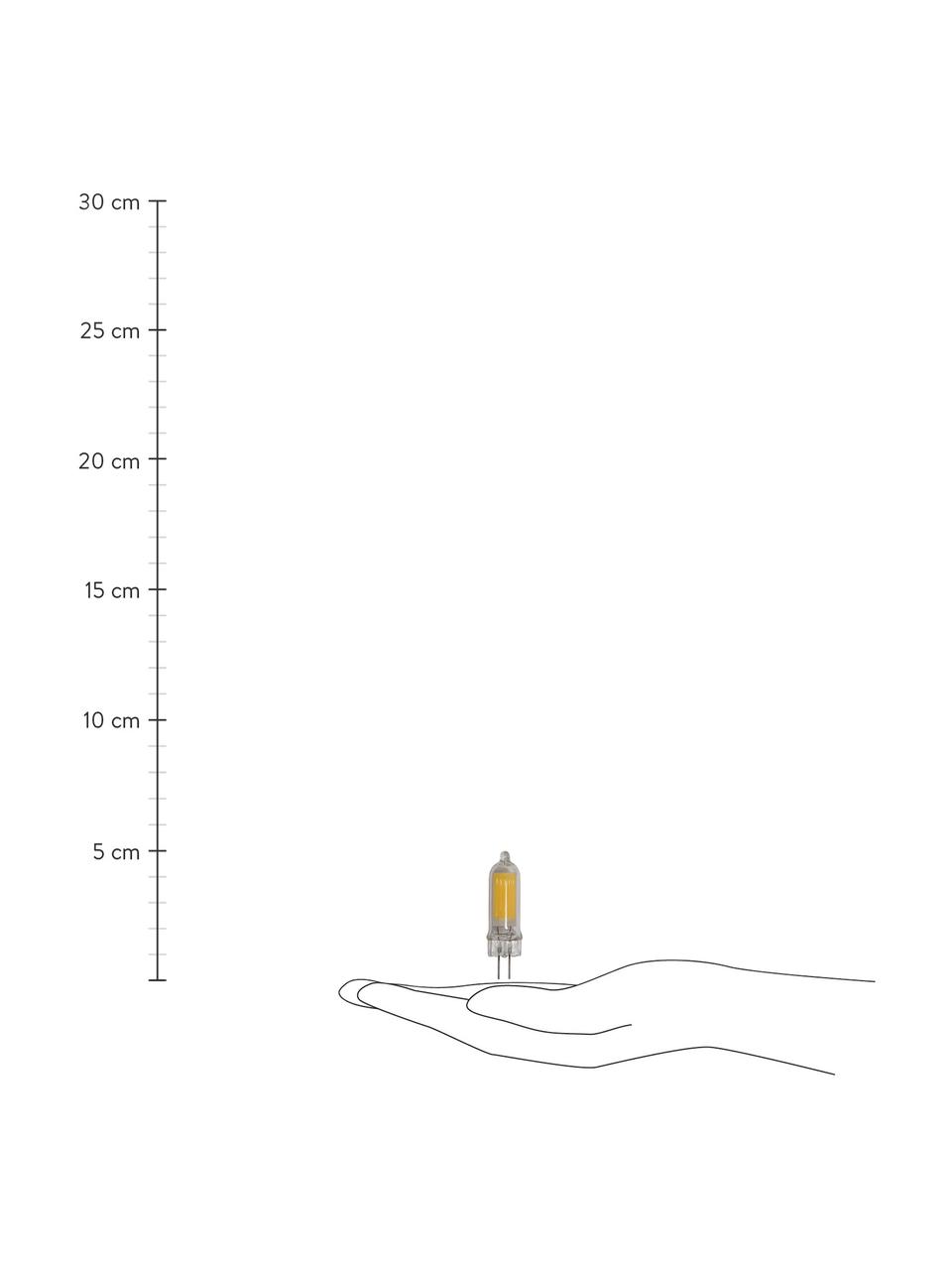 G4 Leuchtmittel, 180lm, warmweiß, 5 Stück, Leuchtmittelschirm: Glas, Leuchtmittelfassung: Aluminium, Transparent, Ø 1 x H 5 cm