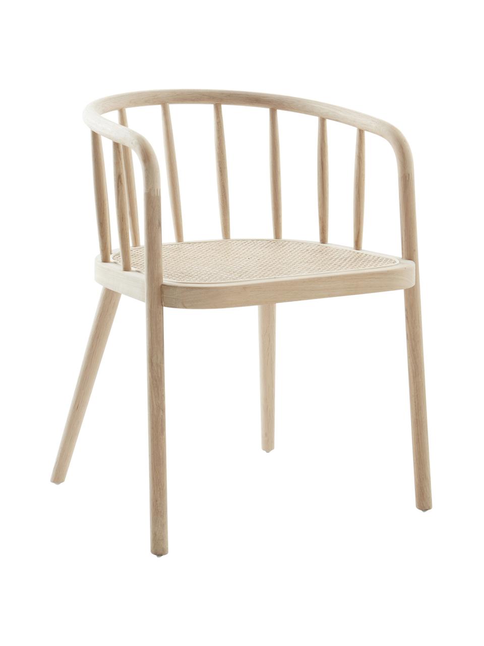 Drevená stolička s viedenským výpletom Stocksund, Béžová, Š 56 x H 54 cm