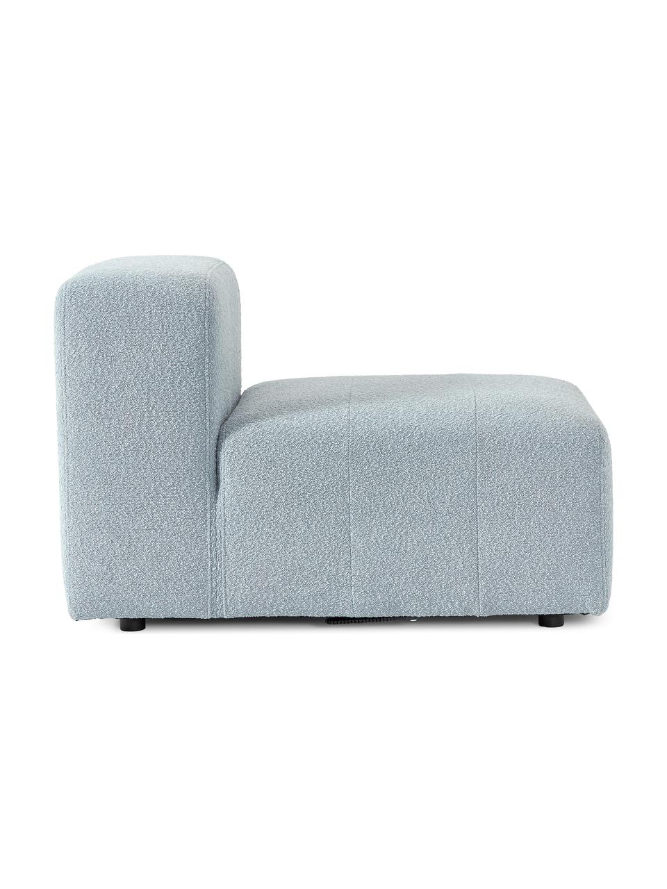 Bouclé středový modul Lena, Světle modrá, Š 76 cm, H 106 cm