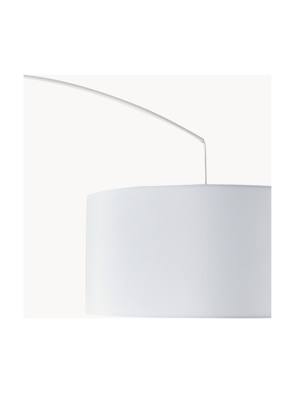 Grand lampadaire arc blanche Niels, Blanc, haut. 218 cm