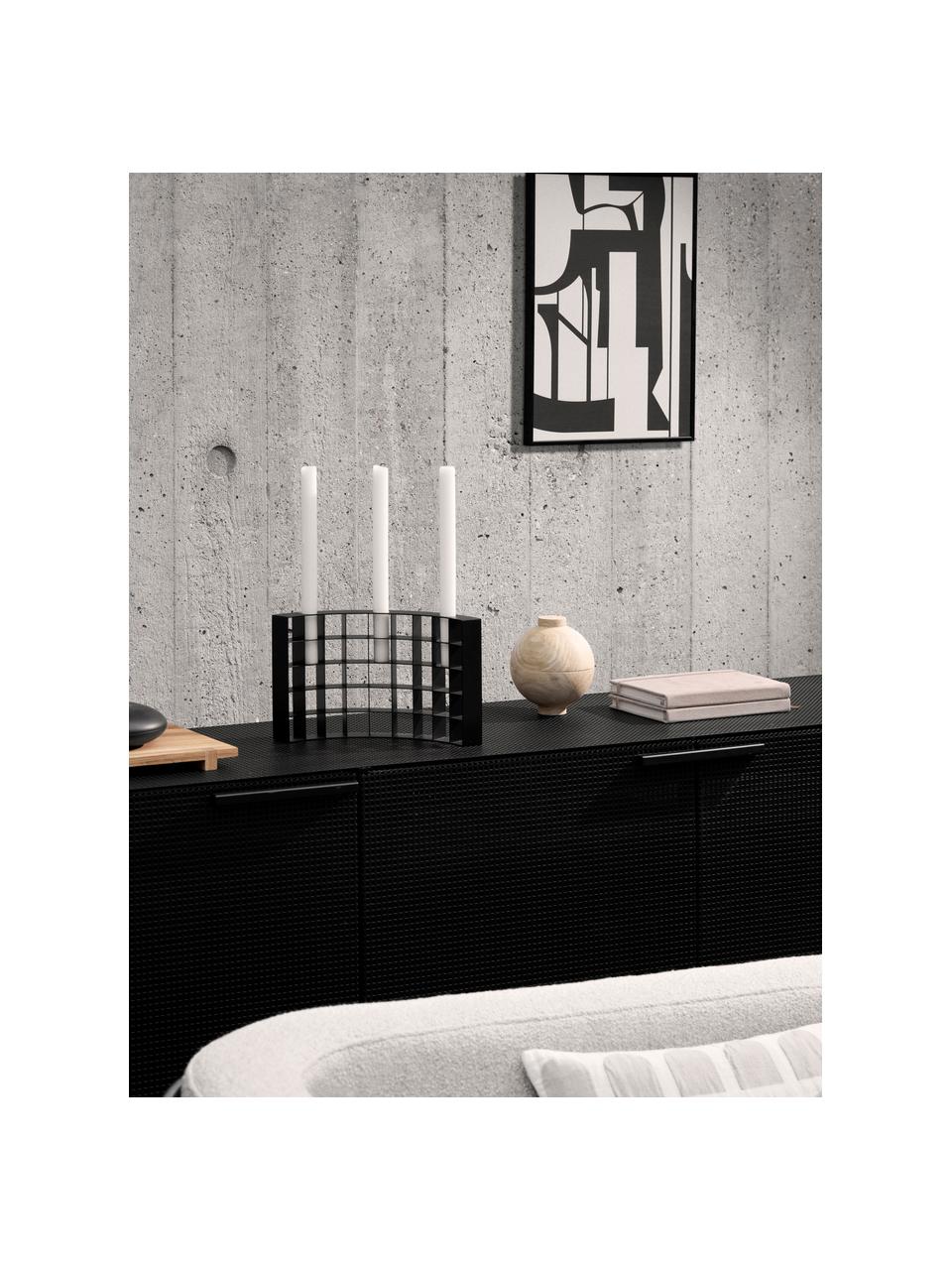 Gerahmter Digitaldruck Silhouette, Bild: Pappe, Rahmen: Stahl, beschichtet, Front: Glas, Hellbeige, Schwarz, B 30 x H 43 cm
