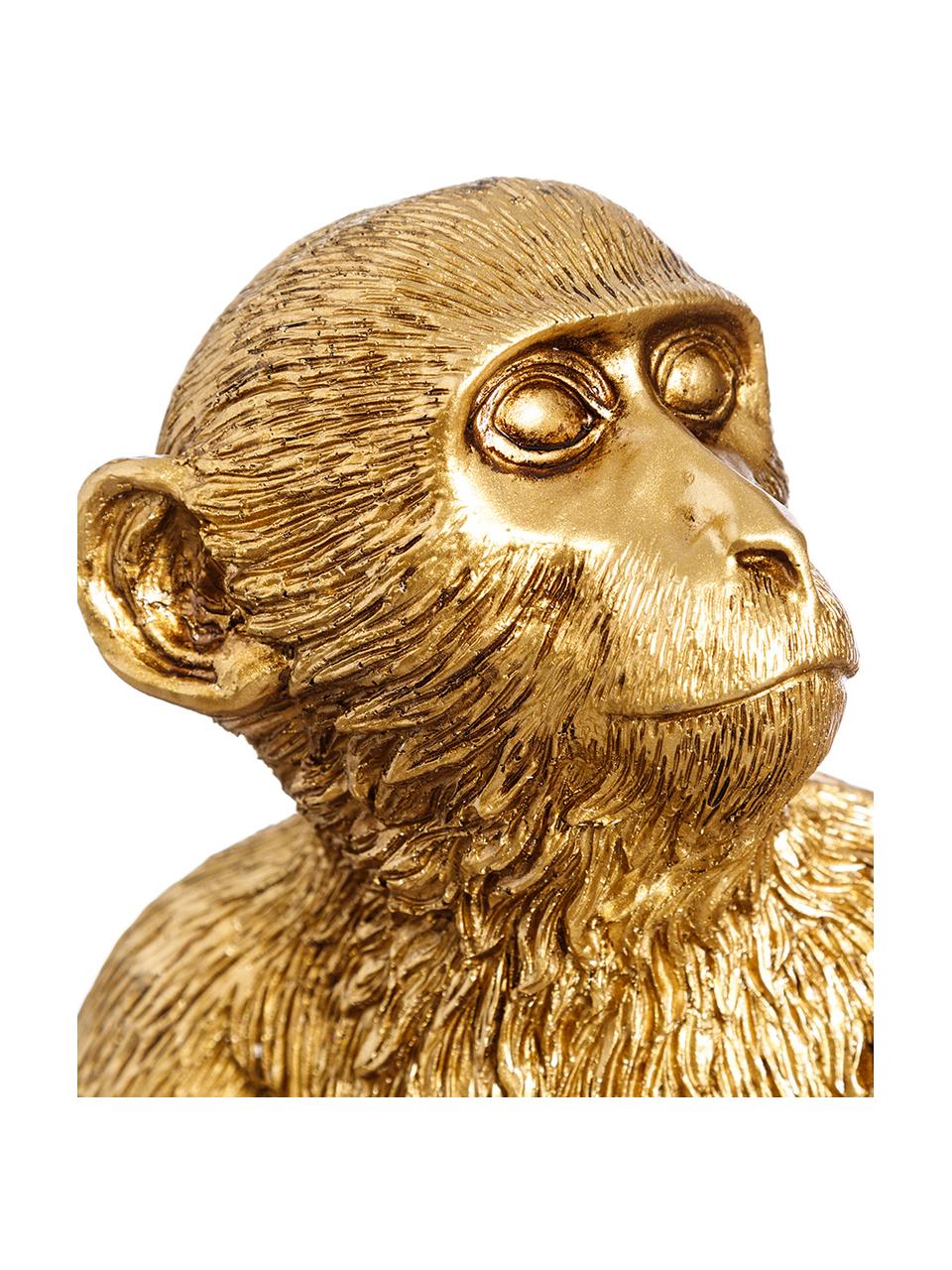 Lampa stołowa Monkey, Poliresing, Odcienie mosiądzu, S 31 x W 31 cm