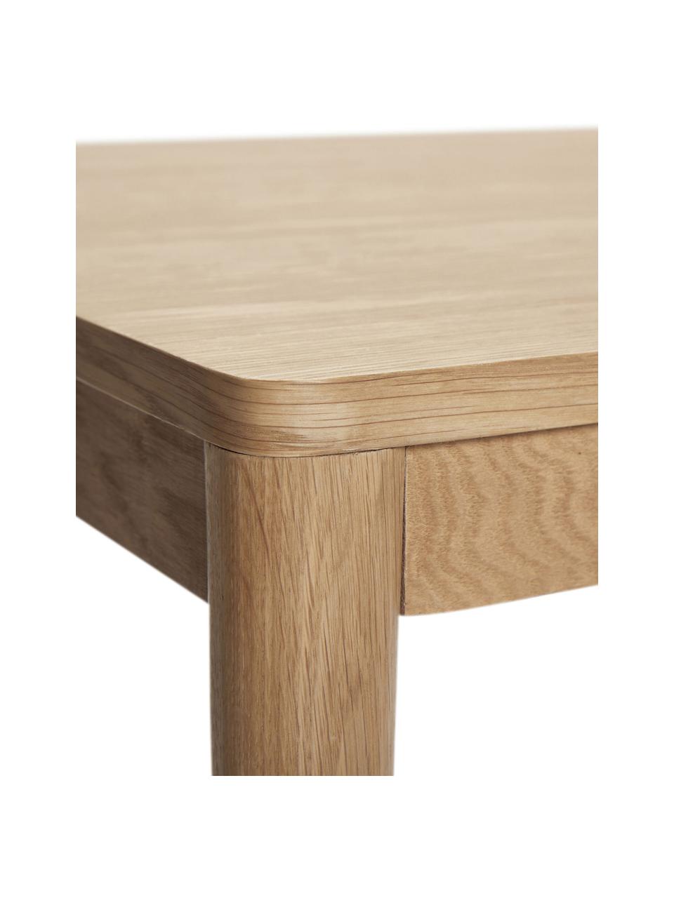Jídelní stůl z dubového dřeva Acorn, 140 x 80 cm, Dubové dřevo, certifikace FSC, Dubové dřevo, Š 140 cm, H 80 cm