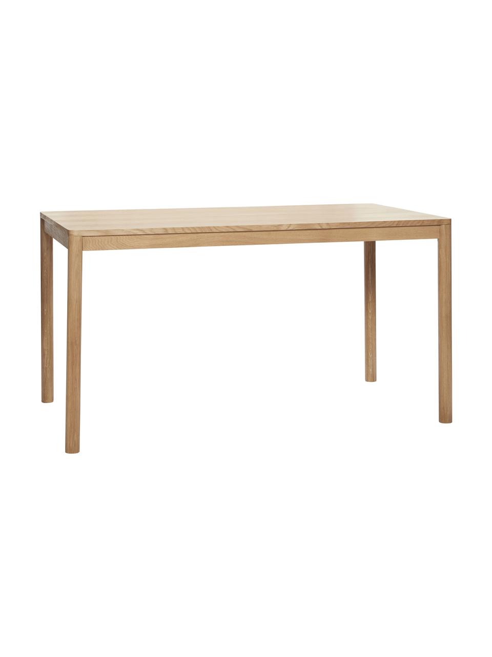 Jedálenský stôl z dubového dreva Acorn, 140 x 80 cm, Dubové drevo, s FSC certifikátom, Dubové drevo, Š 140 x H 80 cm