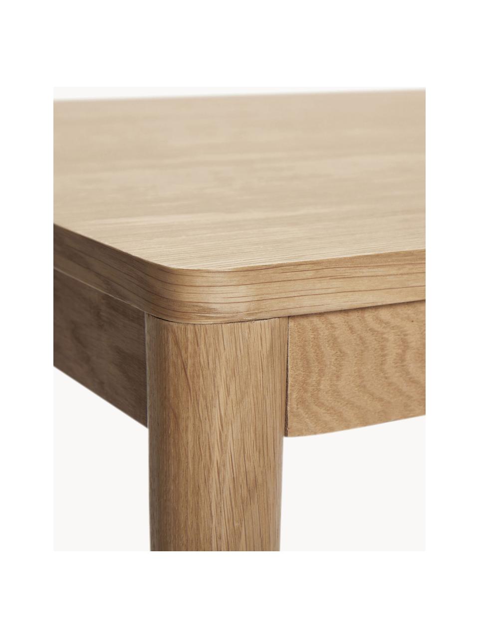 Mesa de comedor de roble Acorn, 140 x 80 cm, Madera de roble

Este producto está hecho de madera de origen sostenible y con certificación FSC®., Madera de roble, An 140 x F 80 cm