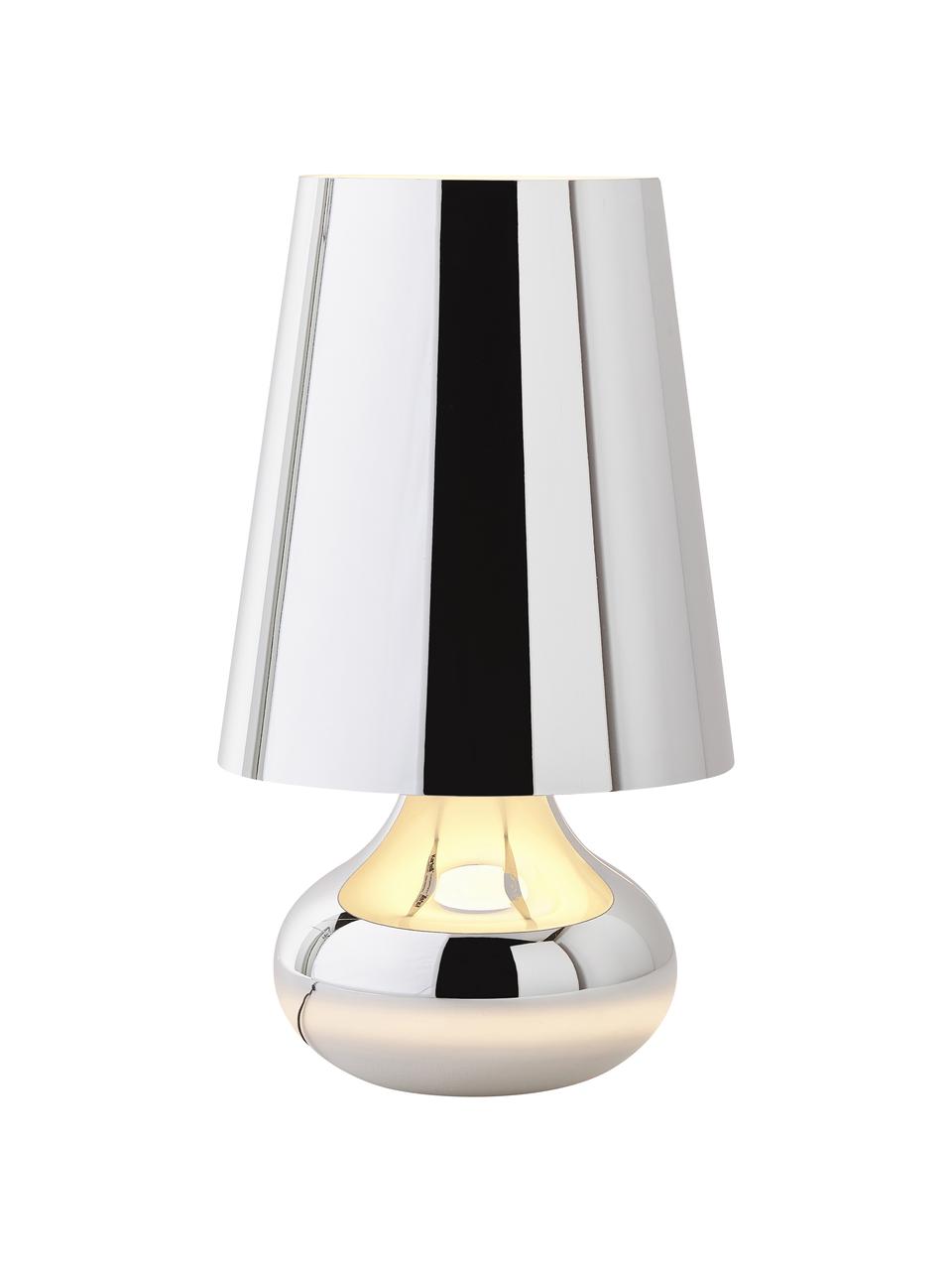 Design LED tafellamp Cindy, Lamp: kunststof, Chroomkleurig, Ø 24 x H 42 cm