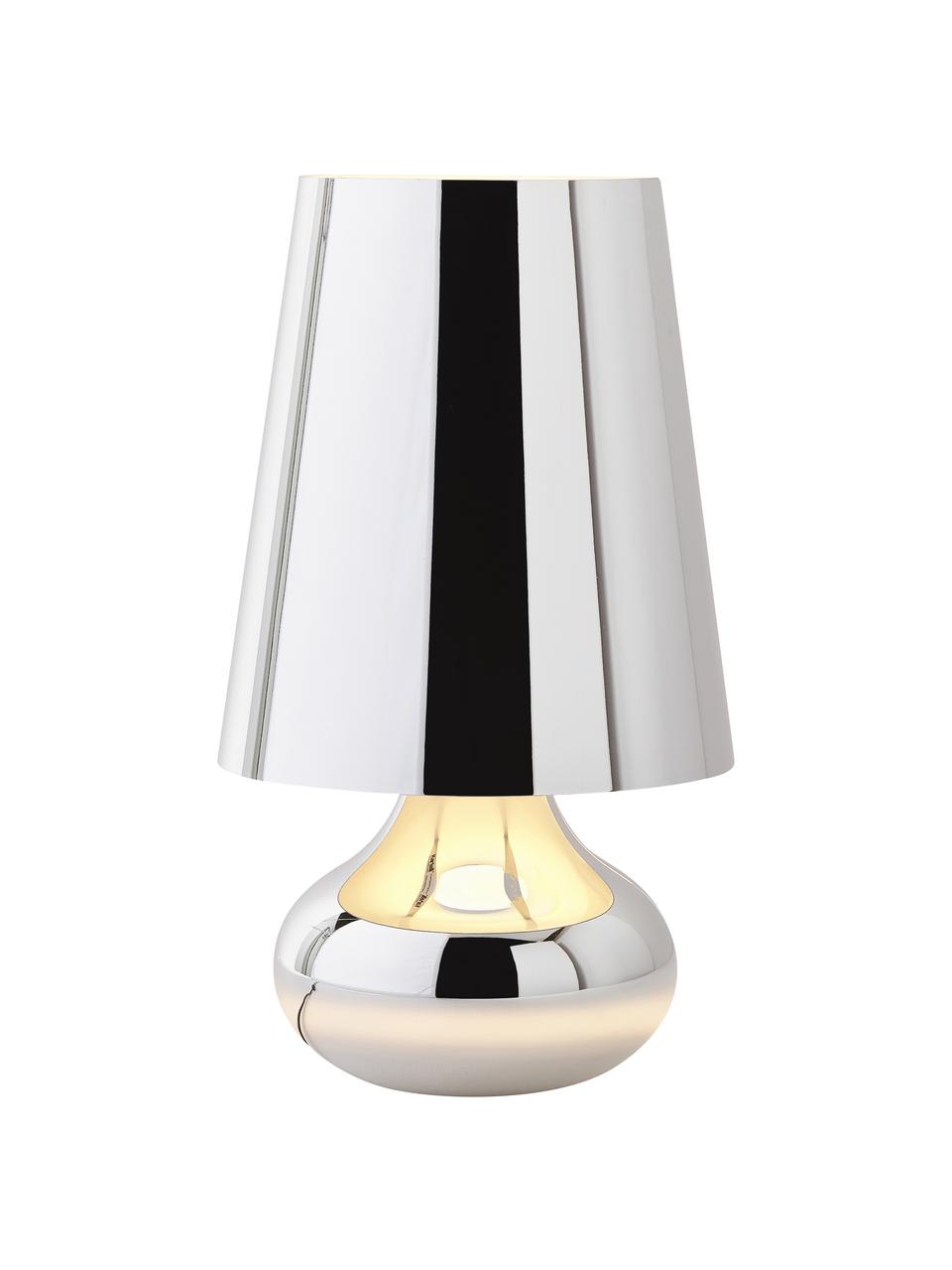 Lámpara de mesa LED de diseño Cindy, Lámpara: plástico, Cable: plástico, Cromo, Ø 24 x Al 42 cm